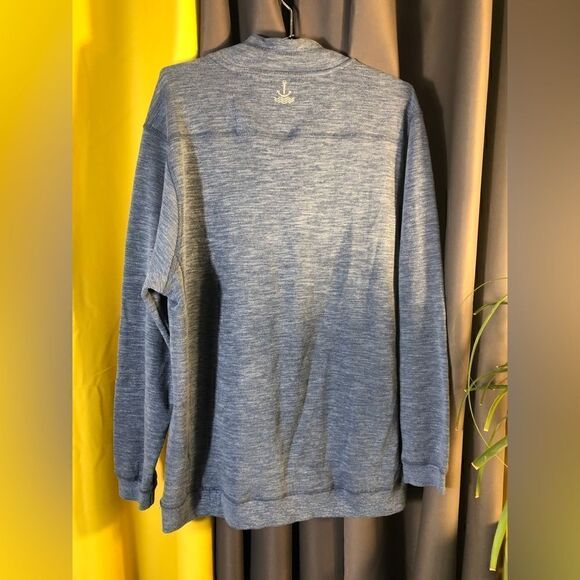 Anchor Boys All Time 1/4 Zip Bijou Blue Heather NWOT - Picture 4 of 7